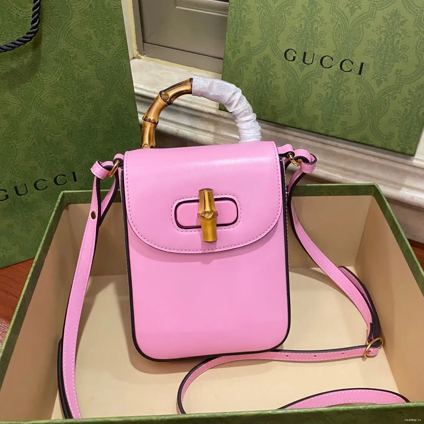 Firstbag ru mini handbag Gucci Bamboo 0619
